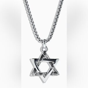 Men’s Effy star of David Sterling silver pendant